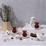 Nazar  Boncuğu'dan çay bardak ve mırra fincan seti